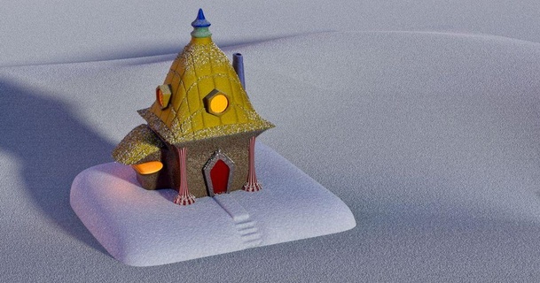 Hütte Rossmacher 3D Modelle Welt scannt Architektur Stadtplanung Winter Verliese Drachen Gebäude Zuhause Haus 3d print model - Mito3D
