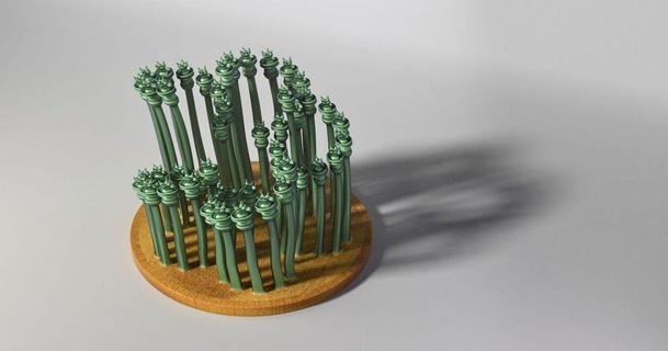organisch Spiral Wachstum Rossmacher 3D Modelle Kunst Design Designs Dekoration Pflanze Mathematik Wald 3d print model - Mito3D