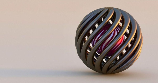 spiral sphere steedmaker 3D Models Art & Design Sculptures decoration ornament thingiverse mathart 3d print model - Mito3D