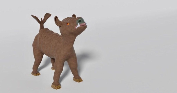 fureteur créature steedmaker 3D modèles monde scans animaux chien animal chose universelle crocs 3d print model - Mito3D