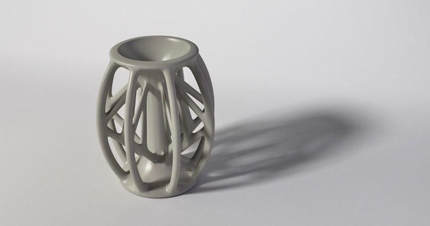 straight connected vase steedmaker 3D Models Art & Design Sculptures pot decoration container flower 3d print model - Mito3D