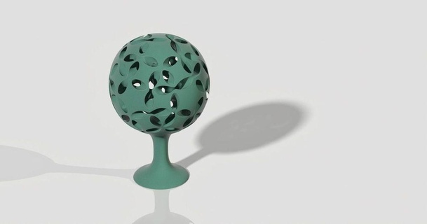 sphere knot tree steedmaker 3D Models Art & Design Other Designs decoration sculpture flitetest ornament 3d print model - Mito3D