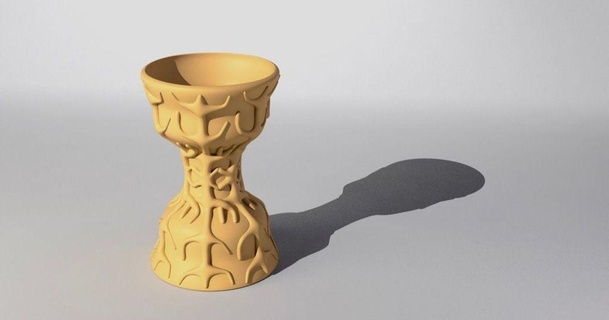 ornamental vaso corceleiro 3D modelos casa equipamento decoração copo escultura vidro 3d print model - Mito3D
