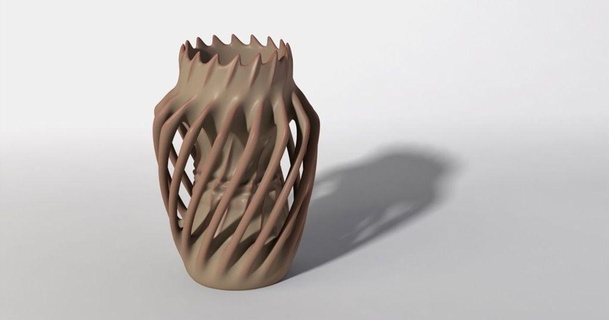 retorcido taza corcel 3D modelos Arte diseño esculturas florero decoración soporte 3d print model - Mito3D