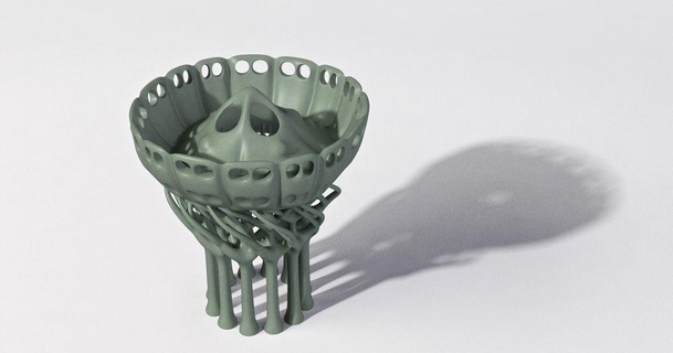 forest goblet steedmaker 3D Models Art & Design Sculptures vase decoration cup container design 3d print model - Mito3D