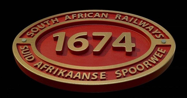 south african railways plaque steedmaker 3D Models Toys & Games Vehicles logo sign railway train 3d print model - Mito3D