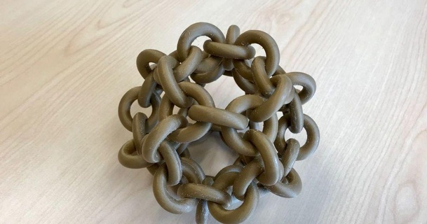 kugelförmig Kettenglied Knoten Rossmacher 3D Modelle Kunst Design Skulpturen Ball Skulptur Mathematik 3d print model - Mito3D