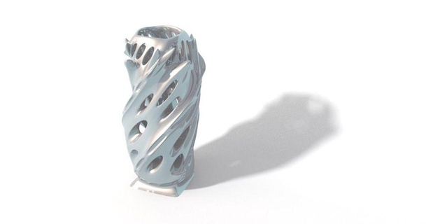 experimental vase 2 steedmaker 3D Models Art & Design Sculptures twist art spiral sculpture 3d print model - Mito3D