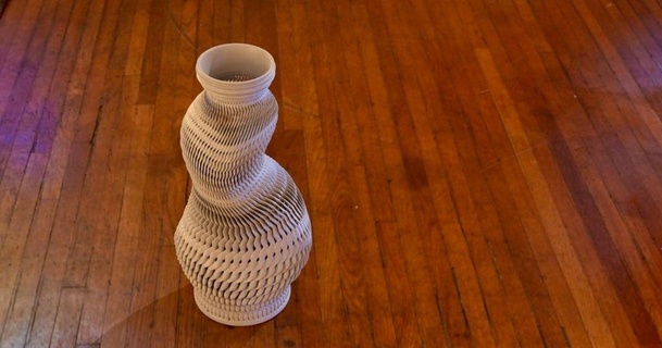 spiral complex vase steedmaker 3D Models Household Other House Equipment flower sculpture twisted spiralvase 3d print model - Mito3D