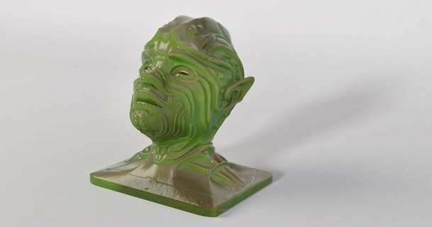 alieno testa destriero 3D Modelli mondo scansioni Guerre stellari figurina fallimento arte 3d print model - Mito3D