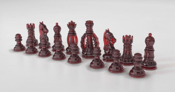 xadrez clássico conjunto corceleiro 3D modelos brinquedos jogos borda arte cavaleiro rei 3d print model - Mito3D