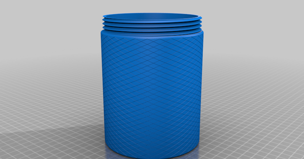 jar container 05wel 3D Models Household Kitchen thingiverse 3d print model - Mito3D