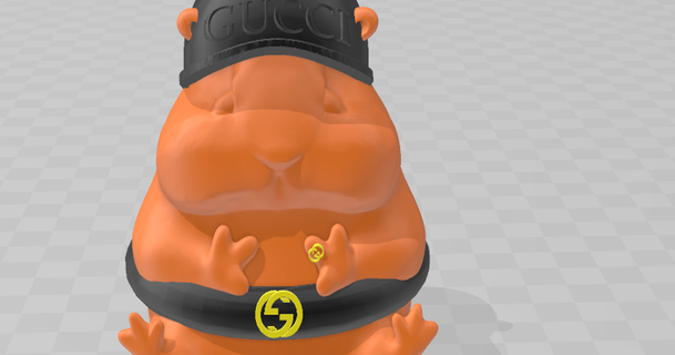 Gucci hamster dimplykitten824 3D modèles monde scans animaux chose universelle 3d print model - Mito3D