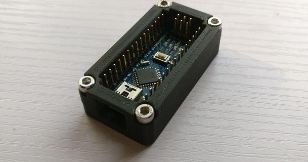 protector caso funda arduino nano antares 3D modelos pasatiempo hacedores electrónica arduinocase thingiverse 3d print model - Mito3D