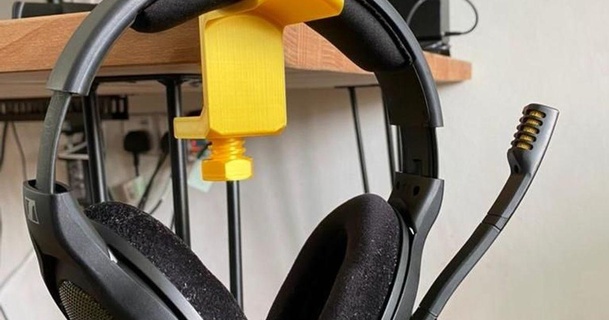 headphone holder akmalznal 3D Models Hobby & Makers Music headphones headset headphoneholder headphonestand 3d print model - Mito3D