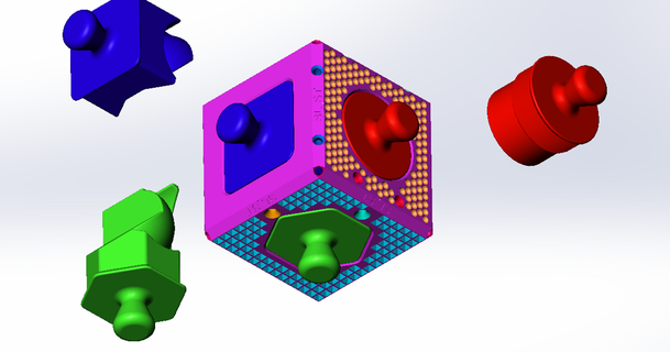 sl st xyz cubo progresso 3D Modelli stampanti test xyzcube Testcube 3d print model - Mito3D
