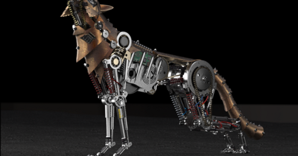 wolf mechanical robot dape 3D Models Hobby & Makers RC Robotics 3d animal engineering 3d print model - Mito3D