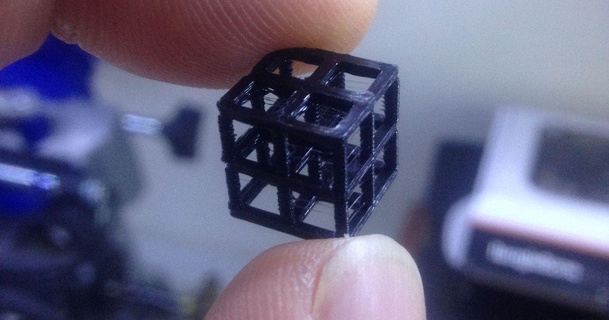 hiper cubo hombre detrás locura 3D modelos impresoras prueba calibración impresora calibracion 3d print model - Mito3D