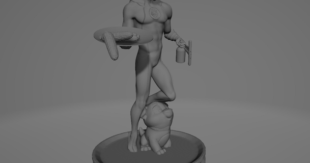 3d impressão nerd Super heroi churrasco edição steph3d 3D modelos brinquedos jogos açao figuras estátuas 3d print model - Mito3D