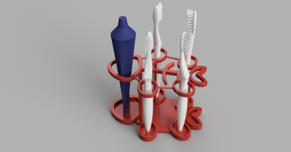 cepillo dientes estante soporte abuelo zr7 descargar gratis stl modelo imprimiblescom 3d modelos casa baño 3d print model - Mito3D