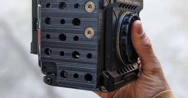 rosso Draghi Komodo formaggio piatto cameramandan 3D Modelli gadget foto video telecamera accessorio montaggio 3d print model - Mito3D