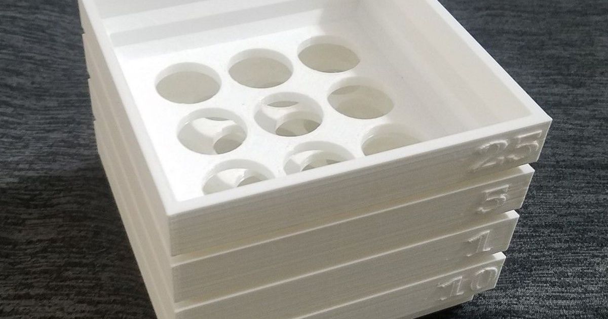 apilable moneda clasificación bandejas us monedas geekm0nkey 3D modelos casa oficina thingiverse 3D print model - Mito3D