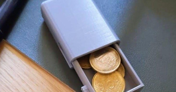 moeda small object carteira pegue 3D modelos aparelhos caixa recipiente gadget 3d print model - Mito3D