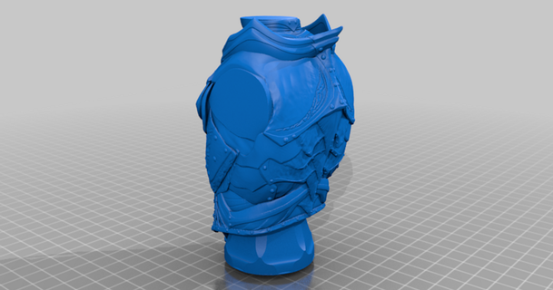 elder scrolls skyrim daedric armor set somtan 3D Models Art & Design Sculptures thingiverse 3d print model - Mito3D