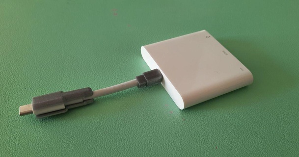 apple usb-c digital av multiport adapter cable protector xtrusion 3D Models Gadgets Computers 3d print model - Mito3D