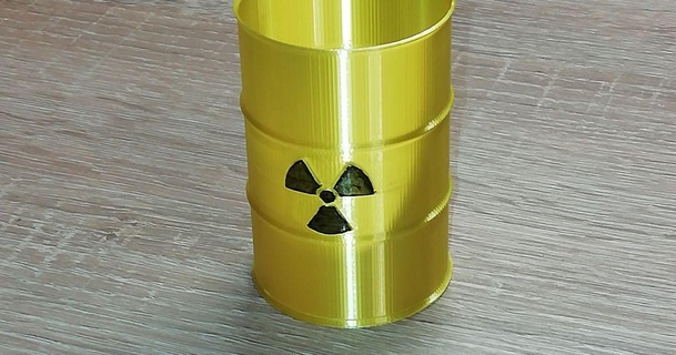 nuclear waste barrel - vase mode lazymaker 3D Models Household Office vasemode pencilholder pencup 3d print model - Mito3D