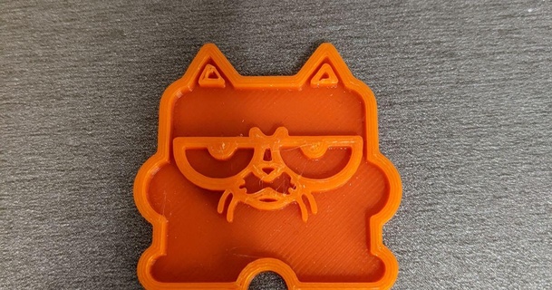 mister kun signore fpga mascotte birdybro 3D Modelli arte design 2D piatti loghi logo gatto retrò retrogaming 3d print model - Mito3D
