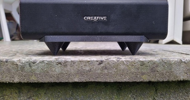 foot sound blaster roar pro kaashul 3D Models Gadgets Audio table stand speaker reprostand 3d print model - Mito3D
