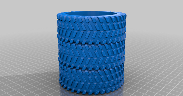 pencil holder midvale 3D Models Toys & Games Vehicles pencilholder tires thingiverse 3d print model - Mito3D