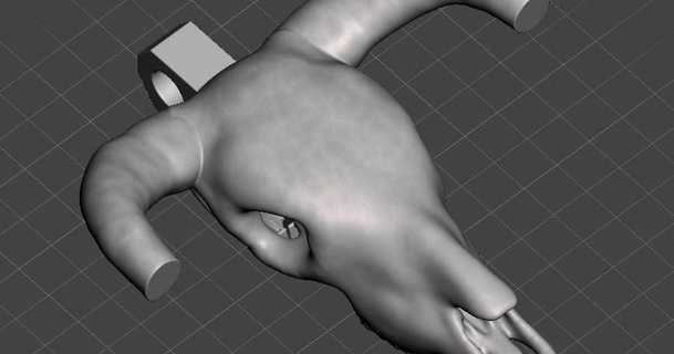 chiave Imbrogliare sterzare testa cranio mezzavalle 3D Modelli arte design sculture thingiverse 3d print model - Mito3D
