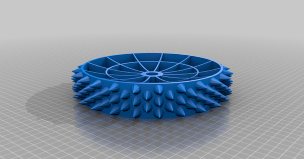 clouté roue worx landroid hasherdk 3D modèles loisir fabricants RC robotique tondeuse chose universelle gazon pointes 3d print model - Mito3D