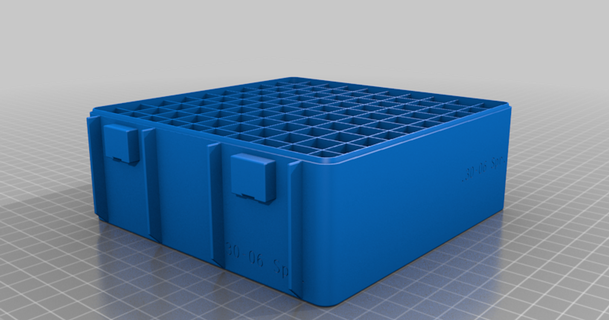 30 06 Springfield doble pestillo modular munición caja latón anillo 3D modelos pasatiempo hacedores herramientas cartucho thingiverse recarga cartuchos 3d print model - Mito3D