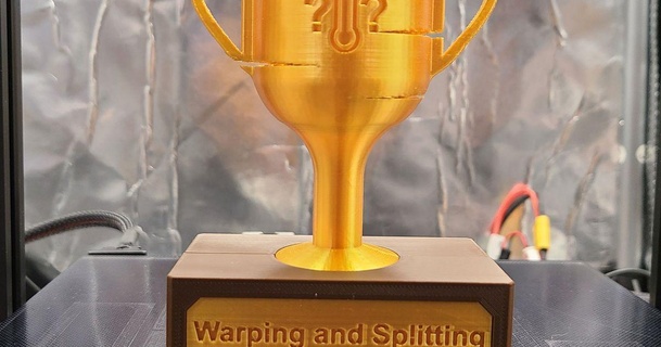 3d printing trophy warping splitting amos491 3D Models Art & Design Sculptures 3dprinting 3dprint 3d print model - Mito3D