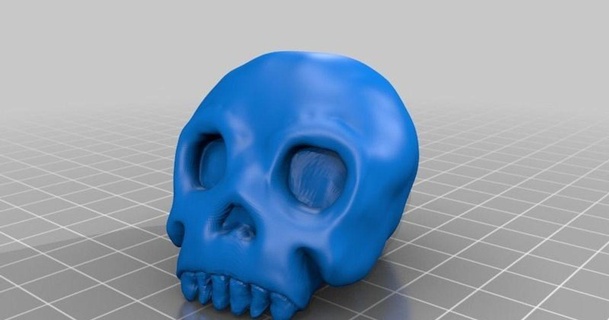 karikatür kafatası blender tasarım meydan okuma David 3D modeller Sanat heykeller baş 3d print model - Mito3D