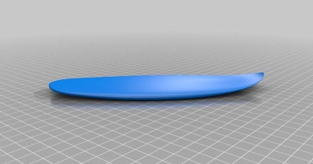 surfboard - baked potato 5 foot 6 inches david h 3D Models Sports & Outdoor Other board thingiverse surf waves 3d print model - Mito3D