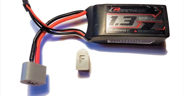 xt60 lipo connector safety cover david h 3D Models Hobby & Makers RC Robotics indicator case cap end battery 3d print model - Mito3D