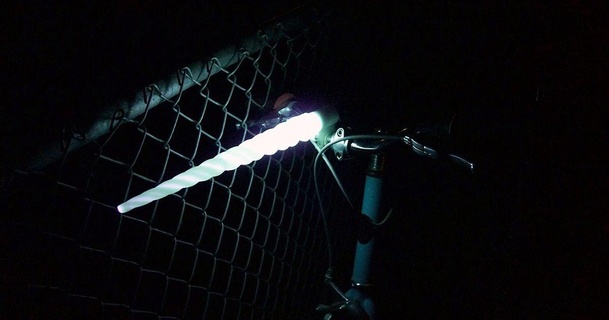 glowing unicorn bike light dustylavender 3D Models Sports & Outdoor glowinthedark bikelight 3d print model - Mito3D