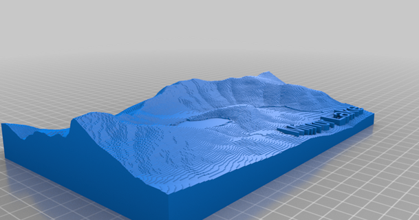 mirror lake 3d trail map - pnw hiking jay speidell 3D Models Art & Design Other Designs topography 3dmap thingiverse 3d print model - Mito3D