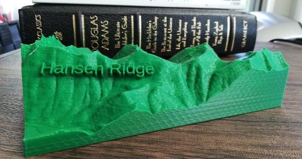 hansen ridge 3d trail map - pnw mountain bike jay speidell 3D Models Hobby & Makers Other Ideas mountainbike thingiverse topographicmap 3d print model - Mito3D