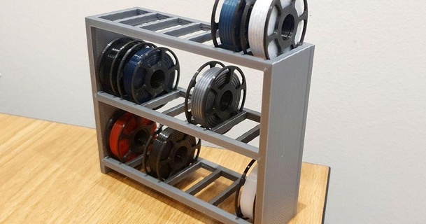 veramente mini mensola filamento bobine sav25 3D Modelli stampanti stampante parti aggiornamenti bobina minispool 3d print model - Mito3D