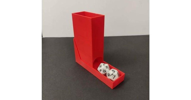 pocket dice tower dukemcawesome 3D Models Toys & Games Board dicetower dicetray diceholder 3d print model - Mito3D