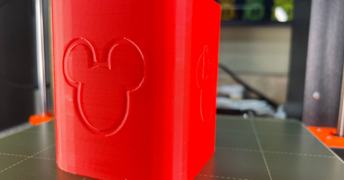 grand Mickey Minnie stylo tasse voile nuit 3D modèles Ménage Bureau disney souris Mouse porte plumes 3D print model - Mito3D