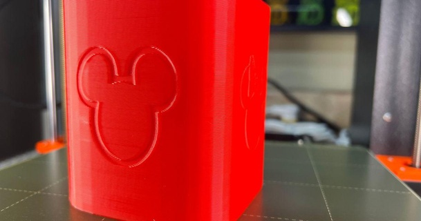 grand Mickey Minnie stylo tasse voile nuit 3D modèles Ménage Bureau disney Mickey souris Minnie Mouse porte plumes 3d print model - Mito3D