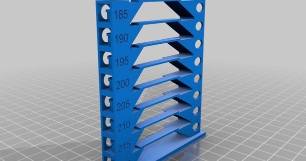 sıcaklık kule şekiller Mikeron 3D modeller yazıcılar Ölçek iplik kalibrasyon şeytani 3d print model - Mito3D