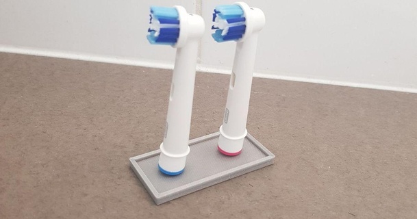 elektrik diş fırçası Kulp destek Brooke 3D modeller ev halkı banyo ayakta durmak 3d print model - Mito3D