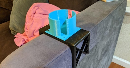 sactional couch cupholder v2 schraitle download free stl model printablescom 3d models household living room cup lovesac 3d print model - Mito3D